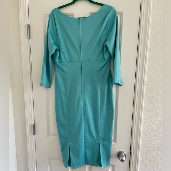 Pinup Couture Laura Byrnes Tiffany Blue dress - Picture 2 of 6